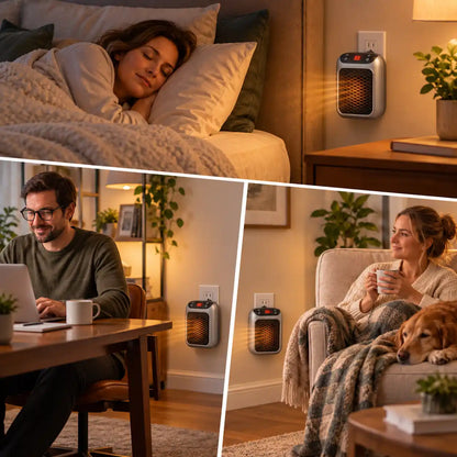 HearthPlug in the bedroom, home office and living room
