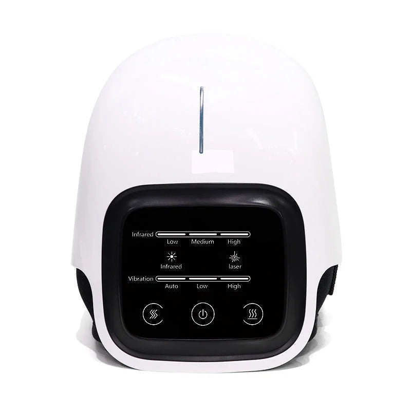 ThermaKnee touch panel with warmth, light and vibration controls